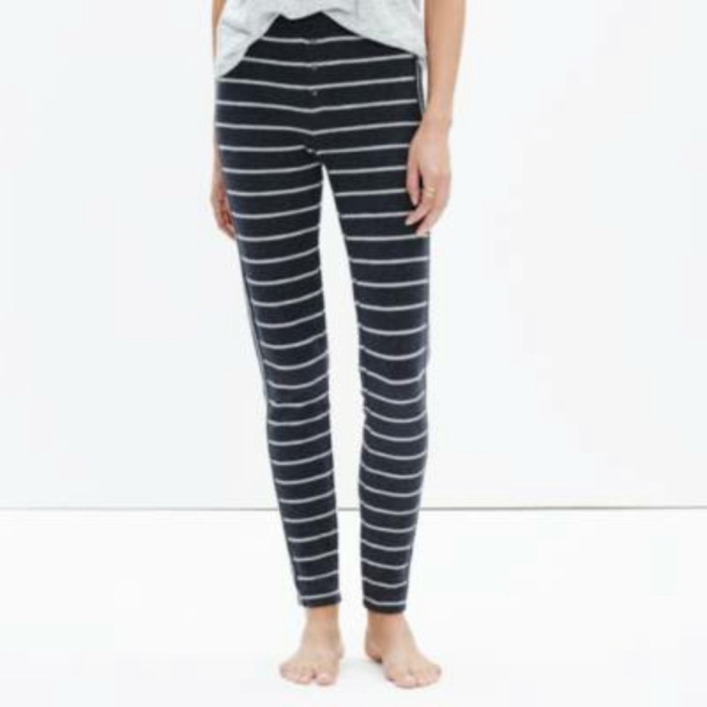 Madewell PJ Pants Leggings Small Gray
